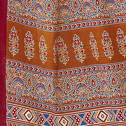 DIVASTRI Ethnic Motifs Block Print Saree image 4
