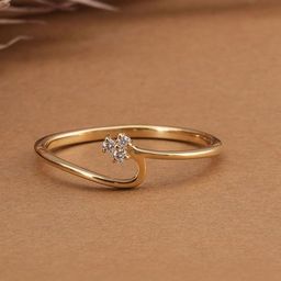 PALMONAS Women Gold Ring Diamond-image-86