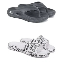 DRACKFOOT Men Set Of 2 Anti Skid Flip-Flops-image-58