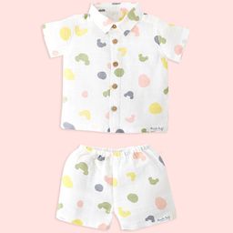 Honcho Baby Boys Printed Shirt with Shorts-picture-1