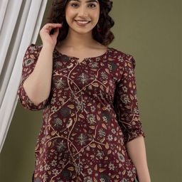 FEMARY Floral Print Cotton Top-image-79