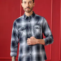 VALEN CLUB Men Tartan Checks Checked Casual Shirt-picture-21