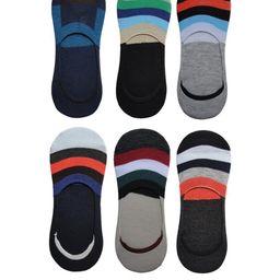 VOICI Pack of 6 Loafer No-Show Invisible Socks-image-76