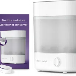 Steam Sterilizer | SCF291/00 | Kills 99.9%* germs in 10 mins | 6 bottle capacity - 6 Slots-image-51