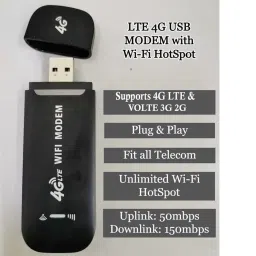 INNOVIX 4G LTE Wireless Wifi Data card Dongle Stick with All SIM Network Support Data Card image 4