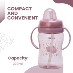 adore ARRO Soft Spout Sipper with Dust Free Cap and Twin Handle- 270ml image 4