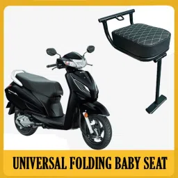 Baby Seat (Foldable) Activa/Jupiter/Aviator/Dio/Mastro Comfortable for Kids Bike Crash Guard-24