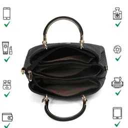 Exotic Structured Handheld Bag with Quilted image 5