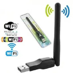 BALRAMA USB Antena WiFi Dongle Adapter 150Mbps DVR Supported (Black) Lan Adapter-2
