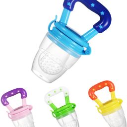 Silicone Baby fruit Feeder/Food Feeder/Silicone Food Nibbler Teether IN 4 PICS Feeder-22