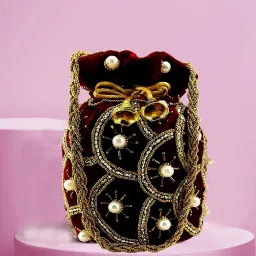 Women Maroon Potli-picture-22
