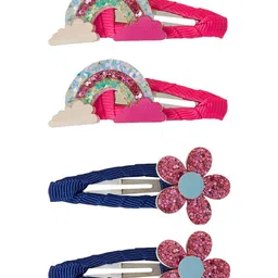 Accessorize Set of 4 Girls Embellished Tic Tac Hair Clip-84
