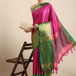 DIVASTRI Woven Design Zari Saree-image-72