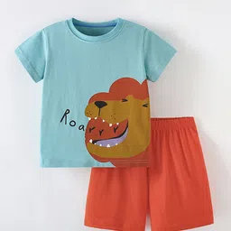 Xsole Boys Printed Round Neck T-Shirt With Shorts-picture-20