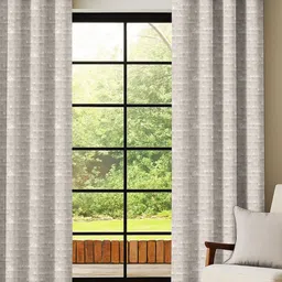 CASABLEU Brown Set of 2 Door Curtain-image-22