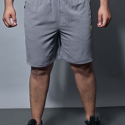 Technosport Men Plus Size Solid Slim Fit Sports Shorts with Technolite-image-10