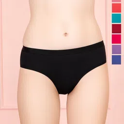 Lux Cozi Women Pack of 8 Cotton Hipster Panties-image-97