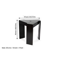 Ikiriya Set Of 2 Black Triangle Bedside Table image 4