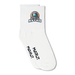 MARLIT Men Typographic Printed Cotton Above Ankle Socks-image-90