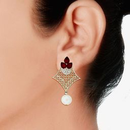 ZIVOM Contemporary Drop Earrings-image-96