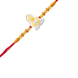 VIVASTRI Gold Plated Tapasvi Hanuman Multistrand Rakhi-image-46