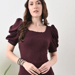 IUGA Puff Sleeve Top-image-21