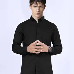 ISUEL FAB Men Cotton Straight Opaque Slim Collar Slim Fit Casual Shirt-picture-22