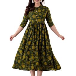 KALINI Women Paisley Printed Maternity Anarkali Kurta-image-106
