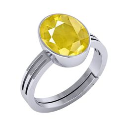 VISHVMA 5.00 Ratti to 5.50 Ratti Sapphire Pukhraj Gemstone-Studded Finger Ring-picture-17