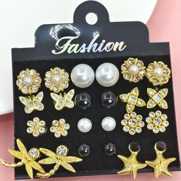 Honbon Women Gold Earrings-image-55