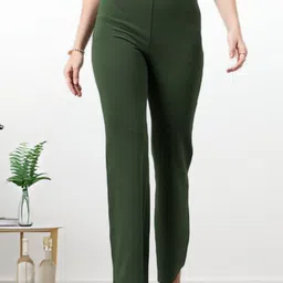 all about you Women Flared High-Rise Trousers-image-87