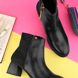 El Paso Women Casual Block-Heeled Chelsea Boots-picture-15