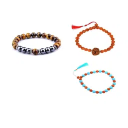Divine souvenirs Unisex Set Of 3 Artificial Beaded Bracelets image 1