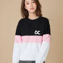 DEEPMAYRA COLLECTION Women Brand Logo Printed T-shirt-picture-6