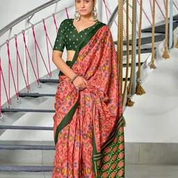Pandadi Saree Batik Ready to Wear Block Print Sarees-picture-6