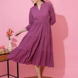 SHEETAL Associates Women Crepe Fit & Flare Midi Dress-picture-46