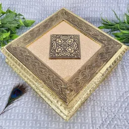 DIWAM HANDICRAFTS Gold Decorative Art Design Dry Fruits Return Gift Box-picture-9