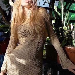 StyleCast Women Self Design Long Sleeves Sheath Mini Dress-image-111