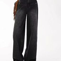 StyleCast Women Wide Leg High-Rise Light Fade Jeans-image-28