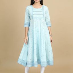 Marcia Women Ethnic Motifs Printed Thread Work Anarkali Kurta-image-23