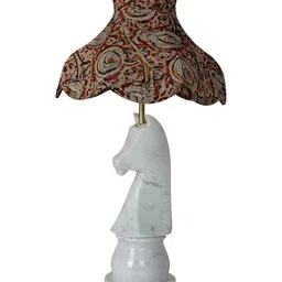 Fos Lighting Maroon Ethnic Motifs Printed Terracotta Spherical Shaped Table Lamp-picture-19