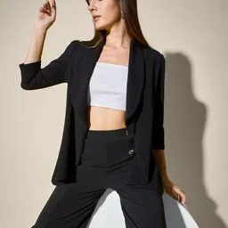QIOA Open Front Casual Blazer image 4