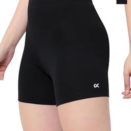 Xjarvis Women Pack Of 2 Skinny Fit Mid-Rise Yoga Sports Shorts-image-60