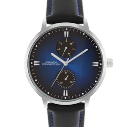 French Connection Men Printed Dial & Leather Straps Analogue Watch FCN066UBL-image-1