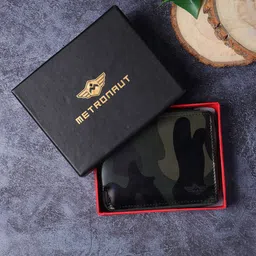 Metronaut Men Printed PU Two Fold Wallet-12