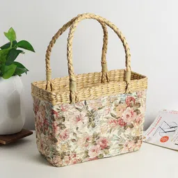 HABERE INDIA Floral Printed Bucket Tote Bag-54