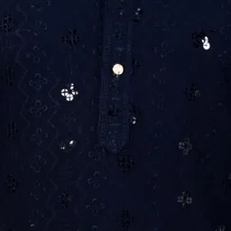 Arshia Fashions Boys Embroidered Regular Sequinned Kurta with Pyjamas image 2