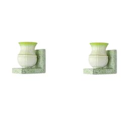 SOMIL Green Glass Cylinder Printed Wall Lamps-image-81