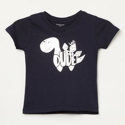 Juniors by Lifestyle Boys Typography Printed Round Neck Cotton T-shirt-picture-8