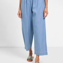 RANGMANCH BY PANTALOONS Women Flared Cotton Slip-On Ethnic Palazzos-12
